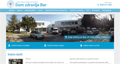 Desktop Screenshot of domzdravljabar.com